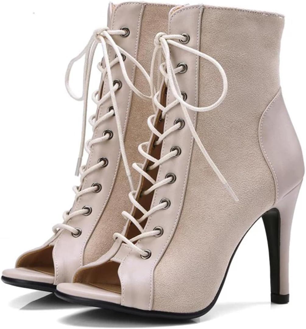 UTIKLIOU Women's Mesh Sandals Peep Toe High Top Sandals Lace Up Summer Boots Buckle Strap Party Sexy Pump Shoes Open toe (9, White) UTIKLIOU Women's Mesh Sandals Peep Toe High Top Sandals Lace Up Summer Boots Buckle Strap Party Sexy Pump Shoes Open toe (9, White)