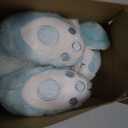 My OLi Easter Bunny Stuffed Animal with Easter Egg 8.5" Plush Rabbit Stuffed Bunny Bedtime Friend Soft Rabbit Toy Easter Gifts for Kids Girls Boys, Blue