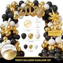 Graduation Party Decorations 2026 Kit, Black Gold Congrats Grad Class Of 2026 Supplies Set, 2026 High School College Graduation Decorations, Graduate Backdrop Tablecloth Balloon Garland Boxes Banner