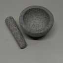 ChefSofi 1.5 Cup-Capacity Mortar and Pestle Set - Unpolished Heavy Granite for Enhanced Performance and Organic Appearance