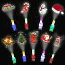 Fnayol Christmas Party Favors for Kids, 36Pcs LED Light Up Finger Lights Christmas Stocking Stuffers for Kids Light Up Rings Christmas Toy Gifts For Boys Girls Gifts Ring, Red