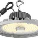 UFO Led High Bay Light 240w 28,500Im 5000K 0-10v Dimmable,High Bay Led Lights,6.5' Power Cord, Hanging Hook, Safe Rope, Etl Listed High Bay Lamps for Warehouses, Factories.(240W-1PACK-White)