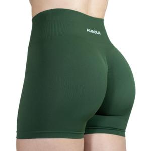 AUROLA Dream Collection Women Workout Shorts High Waist Gym Shorts, Scrunch Butt Seamless Athletic Shorts (Medium, Mountain View)