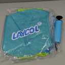 LAYCOL Baby Swimming Float Inflatable Baby Pool Float Ring with Sun Protection Canopy,add Tail no flip Over for Age of 3-36 Months (Large, Blue)
