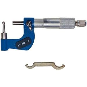 HFS(R) Precision Tube Micrometer with Reloading Ball Spherical Anvil - 0-1"/0.0001" Accuracy for Watch Case Neck Measurement