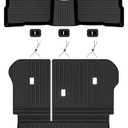 Auxko All Weather Floor Mats Cargo Mat with Backrest Mat for Kia Sportage 2023-2025 2026 Hybrid TPE Liners Accessories Guard Odorless Anti-Slip Floor Liners Trunk Tray with Back Seat Protectors