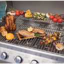 Replacement Parts for Nexgrill 720-0896B 720-0896C 720-0882A Grills, 6 Pack Stainless Steel Burner Tubes, Heat Plate Shields Flame Tamers Replacement for Nexgrill 720-0896, 720-0896C Gas Grills (Black)