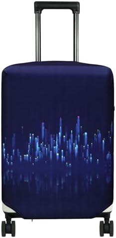HYPER VENTURE Washable Luggage Cover - Fashion Suitcase Protector Fits 27-30 Inch Luggage (Nightscape, L)