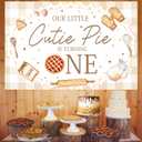 Cutie Pie 1st Birthday Decoration Our Little Cutie Pie is Turning One Backdrop 3 * 5 ft Pie First Birthday Banner Decorations Sweet as Pie First Birthday Decoration for First Bday Supplies