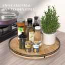 18-Inch Extra Large Farmhouse Oak Lazy Susan Organizer