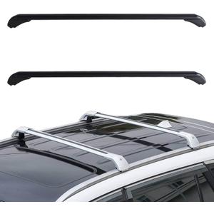 2PCS Top Luggage Roof Rack Cross Bar Carrier Universal Aluminum Adjustable Replacement for 43.3 inch