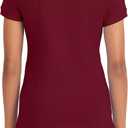 IZOD Junior's Uniform Short Sleeve Interlock Polo (Red, XS)