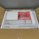 Huuger Night Stand Set of 2, Nightstand with 2 Drawers, Bed Side Table with Open Shelf, Wooden Top, End Table, PU Leather Fabric Drawer Surface, for Bedroom, White