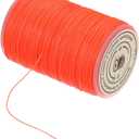 MECCANIXITY Waxed Cord 0.45mm Waxed Thread 87 Yard Wax String Leather Cord for Bracelet Making, Necklaces, Beading, Jewelry Making and DIY Crafts (Bright Orange)
