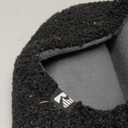 RockDove Women's Teddy Fleece Closed Back Indoor Slipper (9-10, Black)