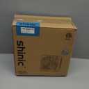 shinic 10" Tabletop Box Fan for Bedroom, 2 Speeds, Quiet Table Fan with Strong Airflow, Energy Efficient Small Box Fan, Portable Kitchen Exhaust Fan for Bedroom Bathroom Office Dorm Workshop, White (Single Units)