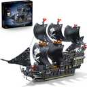 Pirate Ship Building Sets with Lights,MOC Black Pearl Ships Building Blocks for Adults,Pirate Boat Building Toys,Collectible for Home Decor,Valentine Day Birthday Gift for Boys 8-14(2288Pcs), Large