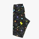 Lularoe Tall Curvy (TC fits Sizes 12-18) Space Planets Comets Shooting Stars Black Yellow Blue Gray Buttery Soft Adult Leggings, Pack Of 3