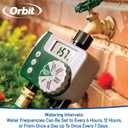 Orbit Programmable Digital Hose Watering Timer - 2 Outlet - Battery Powered - with LCD Screen - Built-in Rain Delay - Water-Resistant - 58910