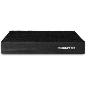 The Dogs Bed Replacement Outer Cover, Plush Fabric, Black Plush, L, 6-Inch