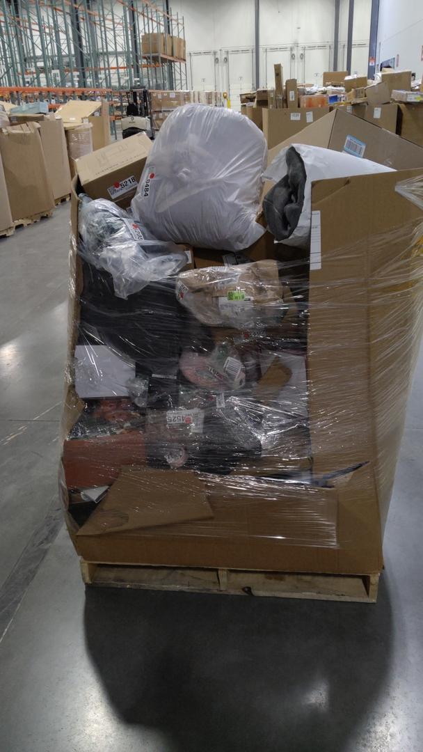 pallet of salvage items