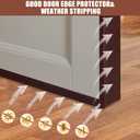 Rubber Edge Trim, Flexible Self Adhesive U Shaped Peel and Stick Edge Banding, 2"(50.8mm) U Channel Edge Protector, Edge Guards for Woods, Furniture, 20Ft, Brown Color