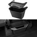 BASENOR 2025 2026 Tesla Model Y Trash Can, Rear Center Console Organizer with Anti-Slip Lid Cover, Rear Bin Backseat Storage Box Garbage Can for 2020-2026 Model Y Juniper Launch Accessories