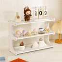 3 Tier Bookshelf for Desktop, Storage Rack, Desktop Organization, 19.6 x 7.6 x 13.8 inches
