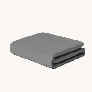 Aimon Weighted Blanket Cover (60"x80", Dark Grey, Queen Size, Side Zipper) 100% Cotton Washable Cover for Weighted Blanket, Removable Weighted Blanket Cover with 8 Ties