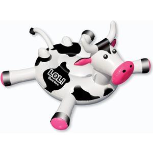 SWIMLINE ORIGINAL 90268 Giant Inflatable LOL Cow Pool Float | Fun Ride-On Raft with Stable Legs & Wings |Lounge Floatie Ideal for Summer Gatherings