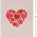 Paper Love 3D Heart Tree Romantic Pop Up Card, Gift for Birthday, Wedding, Anniversary, Thank You, Get Well, Valentines Day, Mothers Day & All Occasions, 5" x 7" Includes Envelope and Note Tag