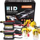 H11 HID Headlight Bulbs 6000K Xenon White with 55W DC Slim HID Ballast by Yifengshun Super Bright Xenon HID Light Bulb for Auto High / Low Beam (2 Xenon Bulbs + 2 Ballasts), H11 Kit