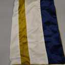 Yangest Navy Blue Patchwork Throw Pillow Cover Striped Velvet Cushion Case Modern Neutral Pillowcase for Sofa Couch Bedroom Living Room Home Decor,18x18 Inch