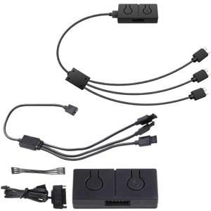 RGB Converter 5V to 12V RGB Transfer Hub 3pin to 4pin ARGB Light Fan Adapter