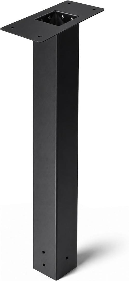 53" Galvanized Steel Mailbox Post, Rustproof 4x4 In-Ground Mount