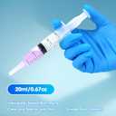 20ml Syringe for Liquid,50 Pack Large Plastic Syringes with Adapters and Cap,Individually Sealed Syringe for Feeding,Irrigation Water and Scientific Labs