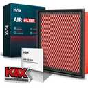 KAX Premium Engine Air Filter, CA10755 Replacement for Toyota Camry, Highlander, Sienna, Avalon, ES350, NX200T, NX300, RX350, RX350L, Durango, Grand Cherokee, 200% Longer Life