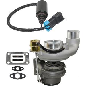 HE351CW HY35W Turbo Charger w/Wastegate Control Solenoid Compatible with Dodge Ram 2500 3500 2004-2009 Holset ISB Cummins 5.9L Diesel 24V # 4037002 4089673 4036838 4036835