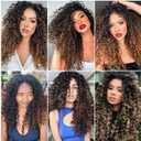 GoGo Curl Crochet hair 18inch Water Wave Crochet hair Ombre Synthetic Bohemian Crochet Braid Deep Wave Braiding hair Extensions (7Packs,1B/4/30)