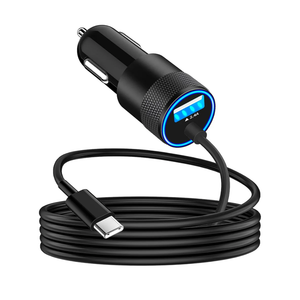 Apple MFi Certified】iPhone 17 Car Charger, Caiinei 4.8A USB Car Power Cigarette Lighter Adapter USB-C Carplay Fast Charger + 6FT Type-C Cord for iPhone 17/17 Air/17 Pro Max/16/15/Galaxy S25/S24/Pixe