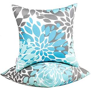 JMGBird Outdoor Pillows Waterproof Set of 2 Outdoor Throw Pillows with Insert Included Pillow 18×18 Inch Outdoor Pillow for Patio Furniture