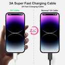 Car Carplay cable for iPhone 15 16 USB A to USB C Charger Cable 3FT,USB 3.1 A to C 10Gbps High Speed Data Transfer Type C Cable for MacBook,iPad 10th Gen,iPad Air 5th/4th Gen,iPad Pro 12.9/11,White