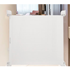 Retractable Outdoor Simple Mesh Safety Baby Gate Wall Mounted For Door And Stairs 33" White Retractable Outdoor Simple Mesh Safety Baby Gate Wall Mounted For Door And Stairs 33" White