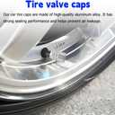 12PCS Tire Valve Caps, Valve Stem Caps, Tire Valve Stem Caps, Easy to Install, Strong Sealing, Beautiful Appearance, HR415 is Suitable for Various Vehicle Valves (Silvery White)