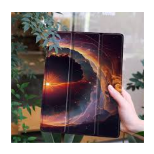 Tuiklol Tablet Case for Samsung Tab S10 Ultra (2024 Release) / Tab S9 Ultra 14.6 Inch (2023 Release), Built-on Pencil Holder Slim Hard Shell Case Trifold Stand Cover Auto Wake/Sleep, Galaxy Sky