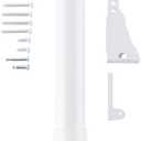 Wright Products Heavy Duty Pneumatic Screen & Storm Door Closer with EZ-Hold  Adjustable Speed, Durable & Easy Install, for Out-Swinging Doors (Tranistional, White) (Pack)