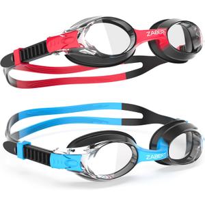 K20 Swimming Goggles for Kids Girls Boys Age 3-10 Years Old, Anti-fog 100% UV Protection with Travel Bag 
