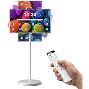 32 Inch FHD Smart Portable TV, Touch Screen with 38400mAh Battery
Android 15 EDLA Certified, 8G +128G Storage, 38400mAh Battery, Voice Remote Control,350 nits, 20W Stereo Speakers