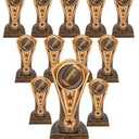Express Medals 1 to 12 Packs of 6.5 Inch Tall Cobra Football Trophies with 3 Inch Wide Base