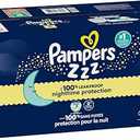 Pampers ZZZ Overnight Diapers, Size 4 (22-37 lbs), 104 Count, Nighttime Protection Disposable Baby Diaper, Night Time Leak and Skin Protection